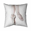 Fondo 20 x 20 in. Ballerina Feet-Double Sided Print Indoor Pillow FO2791723